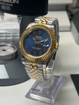 Seiko MOD - Datejust 36/40mm Acierjaune Cadran arabic Dial Bleu Océan