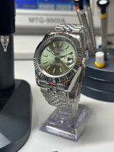 Seiko MOD - Datejust 36/40mm Acier Cadran OLIVE VERT