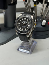 Seiko MOD - N.A Classic Diver Céramique Noir Mat - Bracelet Rubber FKM NOIR