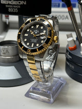 Seiko MOD - N.A Classic Diver Céramique NOIR BI-TON or Jaune/Acier