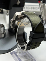 *new* Seiko MOD - Square lunette slim 42.5mm Manufacture Cadran vert chasse