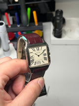 CARTIER SANTOS-DUMONT GRAND MODÈLE – OR GRIS 18 CT Référence W2007051