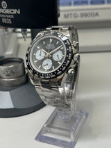 Seiko MOD - Daytona Lunette céramique cadran NOIR "Le man" Bracelet Acier