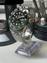 Seiko MOD - N.A Classic GMT Céramique Noir/Vert "SPRITE"