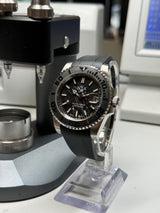 Seiko MOD - Carbon forgé - cadran et lunette ceramique NOIR