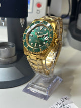 Seiko MOD - OR JAUNE Céramique Verte "GOLD HULK"