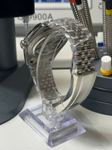 Seiko MOD - N.A Classic Date 36/40mm Acier Cadran Arabic ICE BLUE