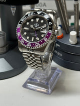 Seiko MOD - N.A Classic GMT ALU Noir/Bleu JOKER