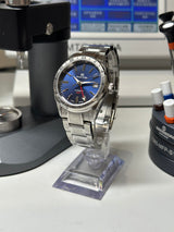 Seiko MOD - Type Grand SEIKO Lunette GMT Cadran BLEU