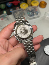 OMEGA X SWATCH / MOONSWATCH CUSTOM - "EVERGREEN 1965" Pièce Unique Lunette VERTE, boitier V2/braclet V2