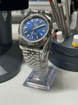 Seiko MOD - N.A Classic Date 36/40mm Acier Cadran BLEU ENCRE