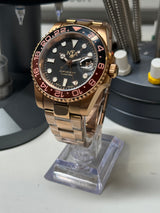 Seiko MOD - N.A Classic GMT ceramique OR rose ROOTBEER v2