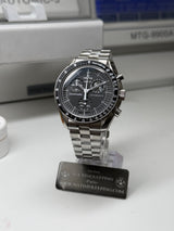 OMEGA X SWATCH / MOONSWATCH CUSTOM - "Snoopy Black V2" Lunette Noir , boitier V2/braclet V2