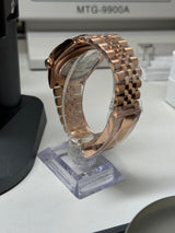 Seiko MOD - Datejust 36/40mm OR ROSE cadran chocolat