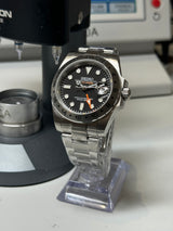 Seiko MOD - Explorer II GMT Cadran noir V1