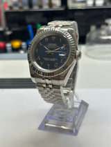 Seiko MOD - Datejust 36/40mm Steel Arabic dial NAVY BLUE