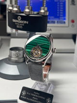 Tourbillon Minéral - pièce unique - cadran MALACHITE