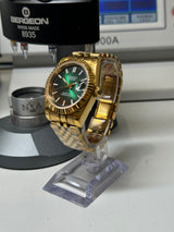 Seiko MOD - Datejust 36/40mmOR JAUNE cadran vert ombré
