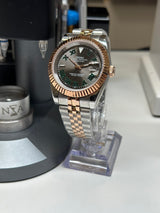 Seiko MOD - Datejust 36/40mm Acier/Or ROSE Cadran Wimbeldon
