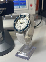 Seiko MOD - Type BLANCPAIN fifty Fathoms Lunette luminescente CADRAN blanc OEM