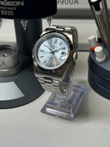 Seiko MOD - N.A Classic Date 36/40mm Acier Cadran ICE BLUE