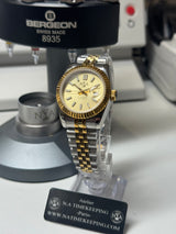 Lady Classic Date / N.A / bi-ton 31 mm cannelée cadran Champagne