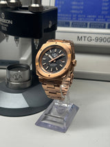 Natk - Prototype PVD NOIR Cadran Carbon forgé one of one Boîtier ECHO design original N.A Timekeeping or rose