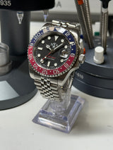 Seiko MOD - N.A Classic GMT Céramique Noir/Rouge "PEPSI"