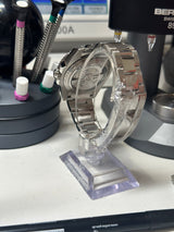 Seiko MOD - GMT Aluminium Monochrome Ice blue Platinium