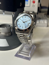 Seiko MOD - Datejust 36/40mm Acier Arabic DIAL ICE BLUE
