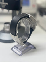 Seiko MOD - N.A Classic GMT boitier microbillé - rubber noir déployant