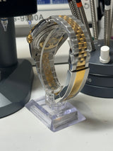 Seiko MOD - N.A Classic Date 36/40mm Acier Cadran Arabic WHITE SILVER / BI-TON Or Jaune/Acier