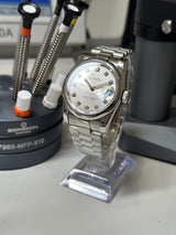 Seiko MOD - Datejust 36/40mm Acier DIAL ICE BLANC - indexe Zirconium