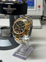 Seiko MOD - Daytona Or Jaune bi ton Lunette céramique cadran Noir oyster