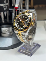 Seiko MOD - GMT Céramique Or Jaune/acier Bi ton