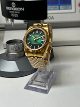 Seiko MOD - Datejust 36/40mmOR JAUNE cadran vert ombré
