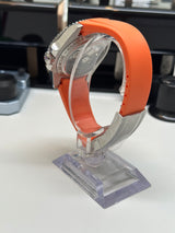 Seiko MOD - Skeletton Concept Lunette verte Trotteuse ORANGE