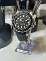 Seiko MOD - Diver lunette Céramique Noir Oyter Flex
