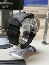 TX-01 / T01ABK #13/20 - TOURBILLON VOLANT - Boitier Acier 316L Cadran Noir/Bracelet Noir