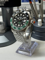 Seiko MOD - N.A Classic GMT Céramique Noir/Vert "SPRITE"