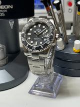 Seiko MOD - N.A Classic Diver BLACK CARBON Piece unique