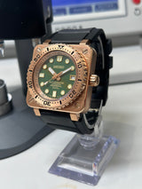 MSeiko MOD - Type Bell & ROSS DIVER 42.5mm PVD BRONZE Manufacture Cadran vert
