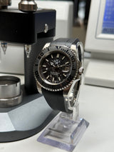 Seiko MOD - Carbon forgé - cadran et lunette ceramique NOIR