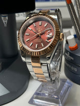 Seiko MOD - N.A Classic Date 36/40mm Acier Cadran CHOCOLAT / BI-TON or rose/acier