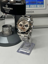 Seiko MOD - Daytona Lunette acier cadran gris « GHOST » blue Bracelet Acier