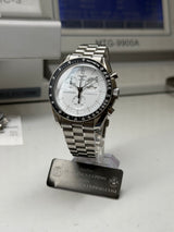 OMEGA X SWATCH / MOONSWATCH CUSTOM - "Snoopy White V2" Lunette Noir , boitier V2/braclet V2