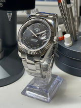 Seiko MOD - N.A Classic Date 36/40mm Acier Cadran Arabic NOIR ONYX