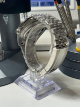 Seiko MOD - Datejust 36/40mm Acier Arabic DIAL BLEU TIFFANY soleillé