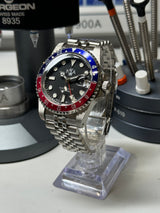 Seiko MOD - N.A Classic VINTAGE GMT ALU rouge/bleu PEPSI