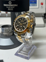 Seiko MOD - Daytona Or Jaune bi ton Lunette céramique cadran Noir oyster